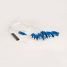 1 * 8 Optik Fiber PLC splitter Blokaj tipi Planar Light Devre bölücüleri